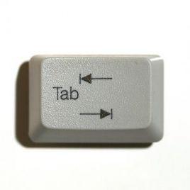 tab[鍵盤制表定位鍵]