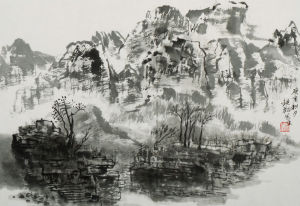 虞觀翔畫作 杭州湘湖畫院