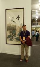 倫敦美術大會自己畫作前