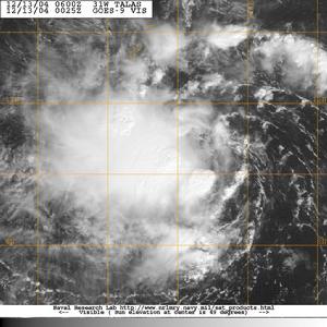 颱風塔拉斯的衛星照片