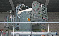 正在進行實際操作運用的公羊飛彈（RIM-116）發射器