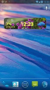 花時鐘和天氣小工具 花時鐘和天氣小工具