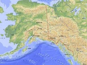 阿拉斯加州地圖