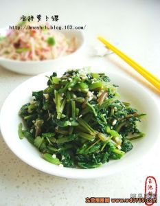 涼拌小水蘿蔔纓 涼拌小水蘿蔔纓