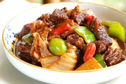 辣白菜炒牛肉 辣白菜炒牛肉