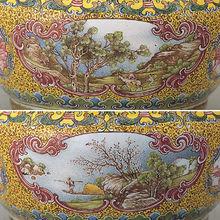 清乾隆畫琺瑯風景渣斗(圖2)