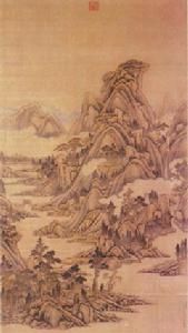 清唐岱晴巒春靄圖 清唐岱晴巒春靄圖