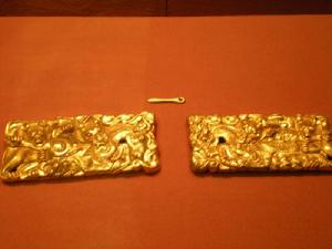 （圖）西漢金腰帶扣