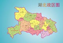 湖北政區圖