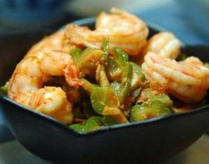 蝦仁苦瓜滑蛋 蝦仁苦瓜滑蛋