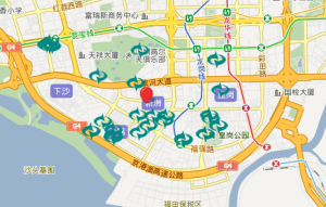 深圳地圖，發展興苑地理位置