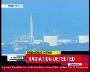 爆炸後的的日本福島第一核電站