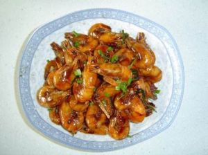 蒜香油爆蝦 蒜香油爆蝦