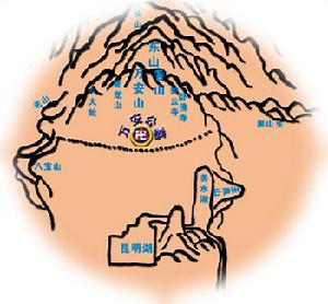 萬安公墓創時地理形式圖（局部）