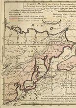 清初傳教士所繪地圖，清朝東部疆域直達堪察加半島和楚科奇半島