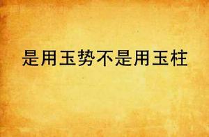 是用玉勢不是用玉柱 是用玉勢不是用玉柱