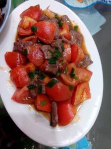 雞蛋牛肉炒蕃茄 雞蛋牛肉炒蕃茄