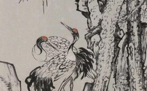 松鶴圖軸 松鶴圖軸