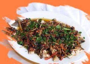 五絲蒸魚 五絲蒸魚