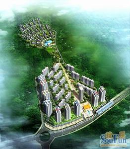 小區鳥瞰效果圖