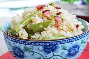 臘肉扁豆燜飯 臘肉扁豆燜飯