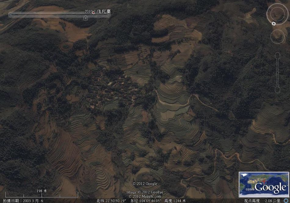 白泥寨衛星地圖