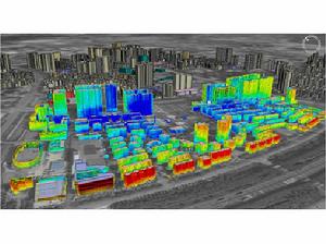 紅色-大於75分貝橙色-75分貝黃色-70分貝綠色-50～65分貝藍色-40～45分貝紫色-小於40分貝