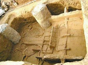 （圖）東周時期祭葬遺蹟——車馬坑