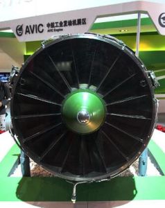 在第八屆珠海航展展出太行發動機