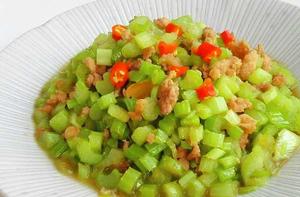 芹菜肉末 芹菜肉末