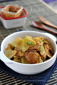 兒菜醬爆五花肉 兒菜醬爆五花肉