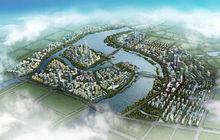 袁河新城規劃鳥瞰圖