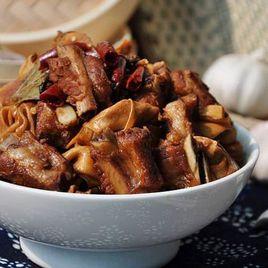 百葉結燒排骨 百葉結燒排骨