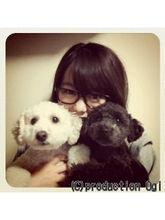 峯岸與她的寵物狗