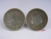 安徽績溪霞澗窯青瓷五花口盞 安徽績溪霞澗窯青瓷五花口盞