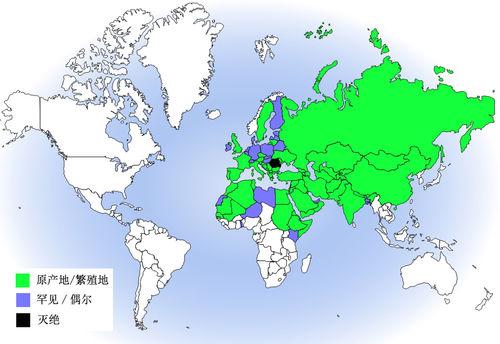 歐亞兀鷲分布圖