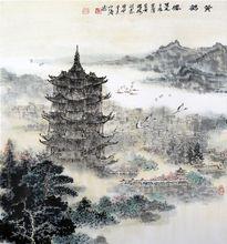 黃鶴樓-張守濤國畫