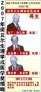 2007年諾貝爾生理學或醫學獎