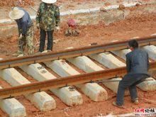 湘桂高鐵衡陽市區施工照