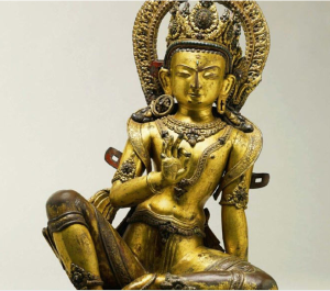 釋提桓因陀羅（帝釋天Indra）坐像