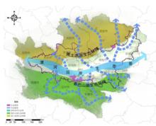 關中平原城市群生態安全格局示意圖