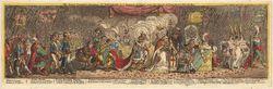 拿破崙加冕大典諷刺漫畫中的庇護七世