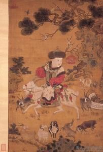 元人戲嬰圖軸 元人戲嬰圖軸