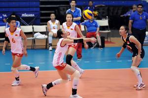 中美戰 二傳手姚迪傳球