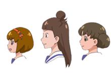 狩野沙也加、栗田舞、法子