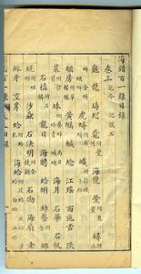 海錯百一錄 海錯百一錄