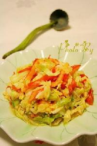 捲心菜炒番茄 捲心菜炒番茄