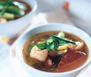 豬血大腸湯 豬血大腸湯