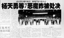 楊天勇[昆明市殺人劫車團體的頭目]