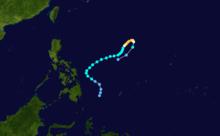 2000年颱風“蘇力”路徑圖